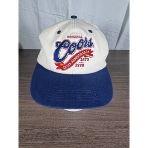 Vintage 1998 Coors Original 125th Anniversary Snapback Hat K-Products USA